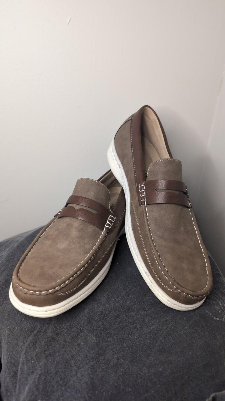 Marco Vitale Edgar Men’s Brown Taupe Penny Loafers Size 13